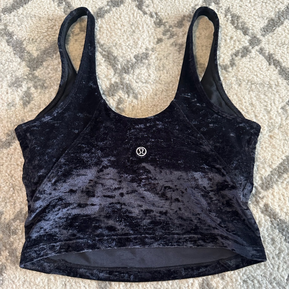 Lululemon  Align Tank Top Womens Size 4 Crushed Velvet Black - Picture 2 of 6